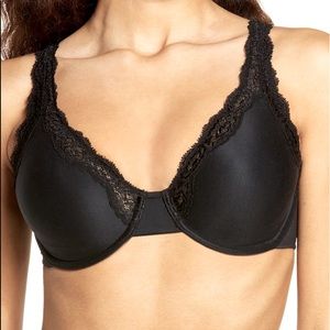 WACOAL 855301 SOFTLY STYLED UNDERWIRE BRA BLACK 32DD NWOT